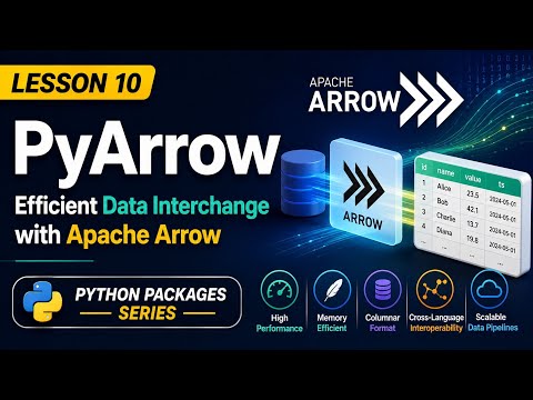 L10 | PyArrow: Efficient Data Interchange with Apache Arrow | Python Packages Series | Uplatz