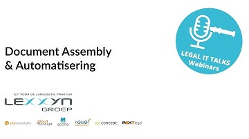 Legal IT Talks - Document Assembly & Automatisering