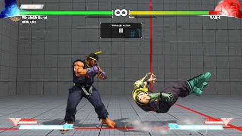 Street Fighter V: Ryu Cr.Mk CH Link (Throw Tech Attempt Punish)