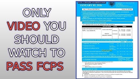 How to Prepare for FCPS Part 1 | Complete Guide for January 2026 Attempt