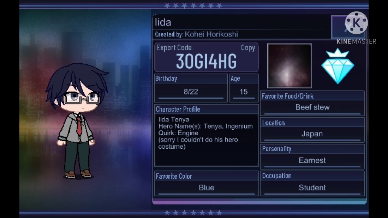 pix Deku Gacha Club Import Codes my hero academia export import codes