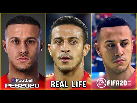 PES 2020 vs REAL LIFE vs FIFA 20 | PLAYER FACES COMPARISONS