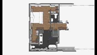1421 Shelton Ave - Conceptual Primary Suite Rendering