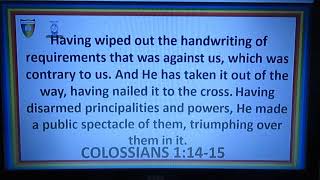 COLOSSIANS 2:14-15