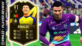 🐐 91 IF CRISTIANO RONALDO PLAYER REVIEW - FIFA 23 ULTIMATE TEAM (TOTW)