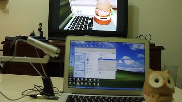 USB WEBCAM to TV DEMO from USB dongle DVB-T COFDM Modulator generator transmission