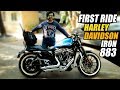 Harley davidson first ride   iron 883   hindi vlog