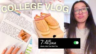 DAY IN THE LIFE OF A COLLEGE STUDENT | journaling, work, boring, & non-productive lol 💕