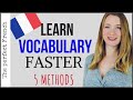 5 methods to learn French vocabulary Faster | Become fluent in French