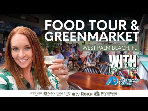 West Palm Beach FOOD TOUR GREENMARKET 1 Farmers Market in the U.S with Lisa Treu