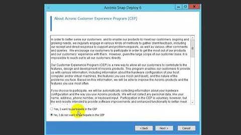 Install Acronis Snap Deploy