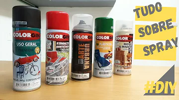 O que posso pintar com tinta spray?