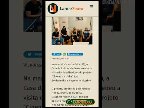 Vídeo Clipagem Cinema na Linha 2023