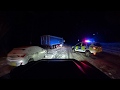 Dramatic Defender Snow Drive - Road Blocks and Abandoned Lorries