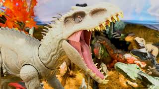 Jurassic Park & Jurassic World Dinos: T-REX, Indominus Rex, Ampelosaurus, Indoraptor, Siamosaurus