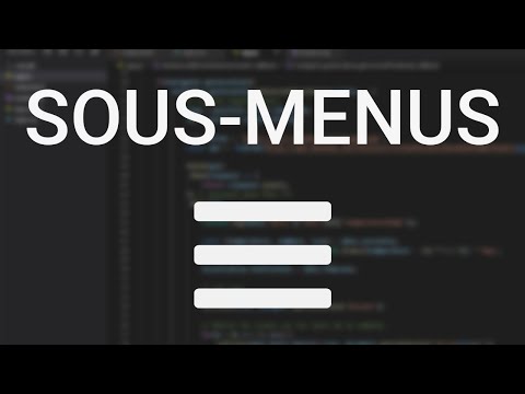 Créer des sous-menus