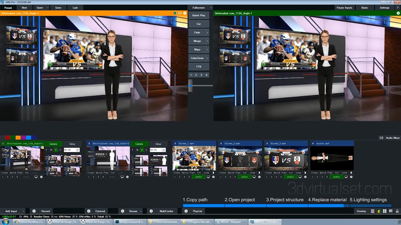 How To Use Virtual Set In Vmix How To Use Virtual Set In Vmix