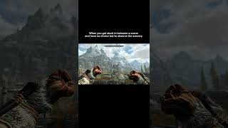 I got stuck in a scene lmao 😂 #skyrim #oblivion #elderscrolls #fyp #gaming #shorts #funnyshorts