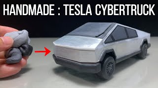 【 Clay Sculpture 】How Did I Transform Clay into a Tesla Cybertruck?
