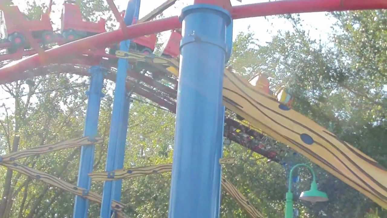 Woody Rides Woody Woodpecker Ride at Universal Orlando - YouTube