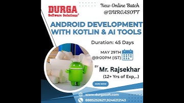 📱✨ New Online Batch @ DURGASOFT!