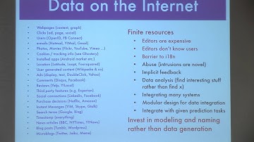 [PURDUE MLSS] Graphical Models for the Internet by Alexander Smola (Part 2/8)