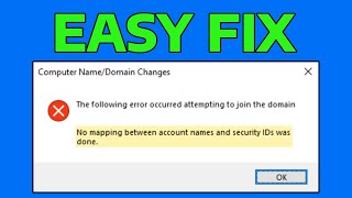 How To Fix No Mapping Between Account Names And Security IDs Was Done Can't Open Any Application