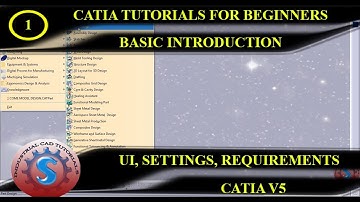 INTRODUCTION TO CATIA SOFTWARE | USER INTERFACE | BASIC SETTINGS & TOOLS | SYSTEM REQUIREMENTS