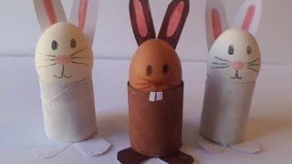 Easy Easter Craft - How to Make a Bunny Egg Holder