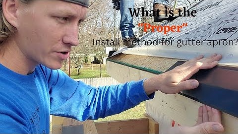 How to install gutter apron.