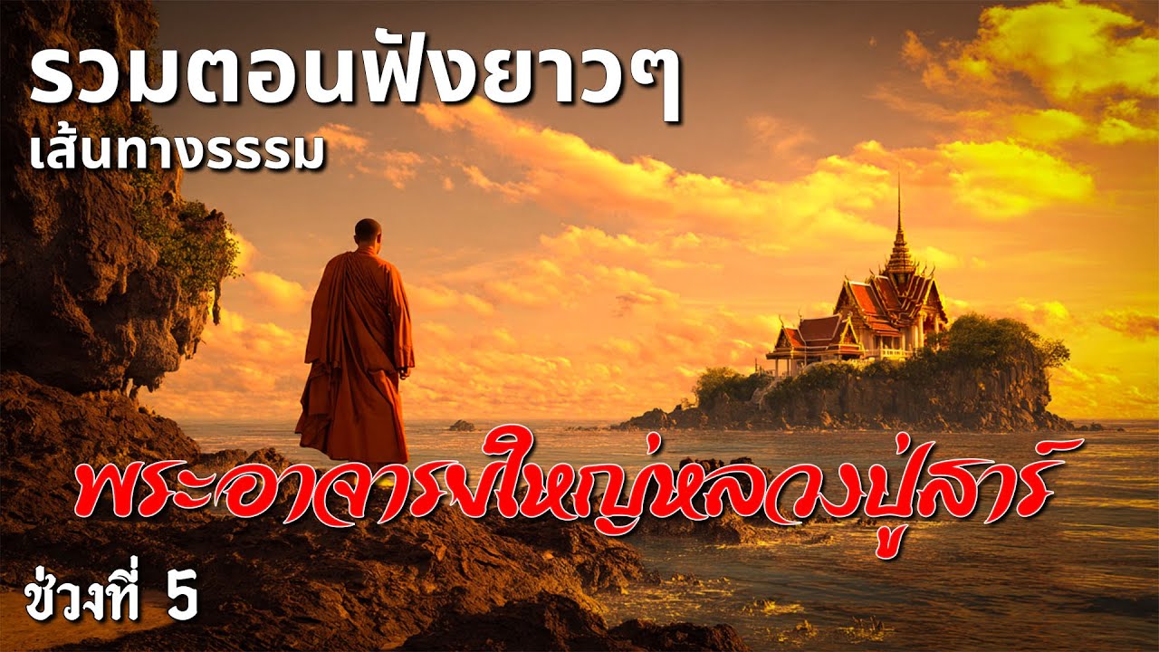 รวมตอนฟังยาวๆ นิยายธรรมะเรื่อง เส้นทางธรรมพระอาจารย์ใหญ่หลวงปู่เสาร์ ช่วงที่5