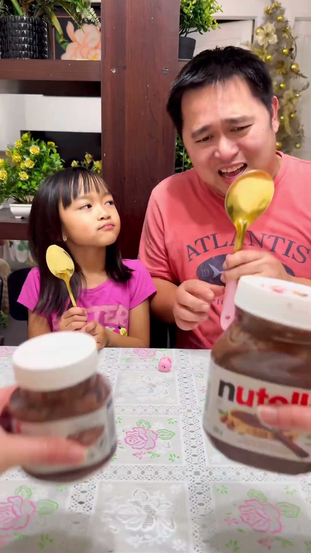 Funny prank on dad ??✅??❤️? #comedy #diaryof4
