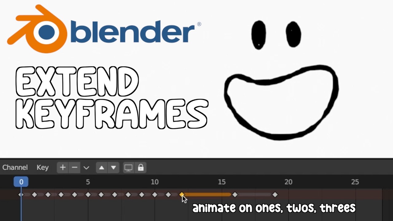 How to Extend & Move Keyframes in Blender (Beginner Tutorial) - YouTube