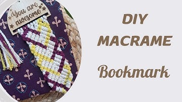 DIY Macrame Bookmark with Heart Pattern I Step-by-Step Guide