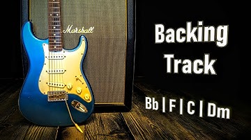 Rock Pop BACKING TRACK D Minor / Bb Lydian | 90 BPM | Guitar Backing Track
