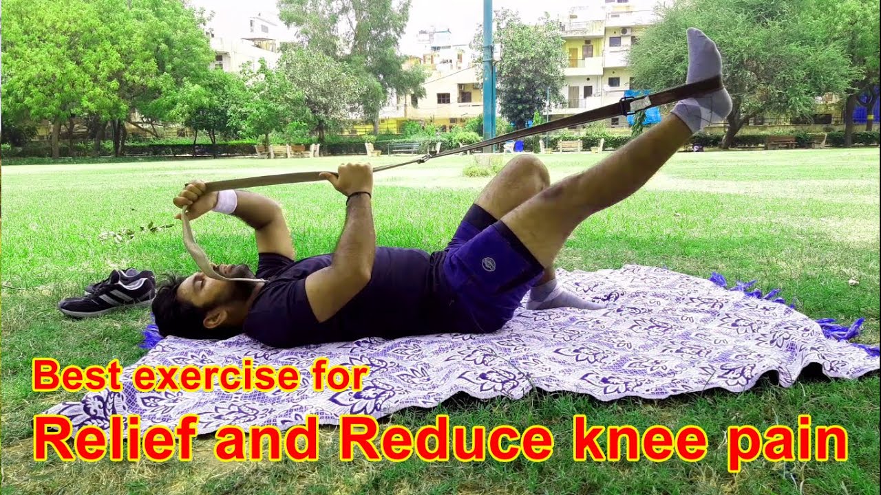 Simple exercise for relief and reduce knee pain - YouTube