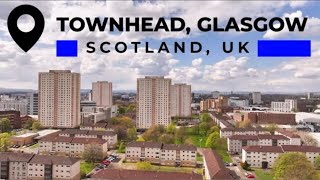 Aerial Views of Townhead, Glasgow - 4K Drone Footage