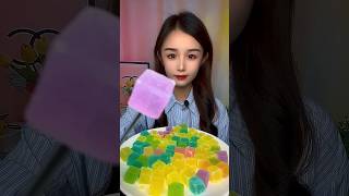 food challenge video #23 eating yummy colour sugar jelly candys