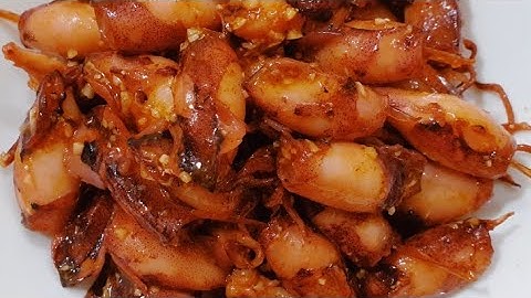 Nr. 35 - Heerlijke gefrituurde inktvis met knoflookbotersaus / VIETNAMEES ETEN