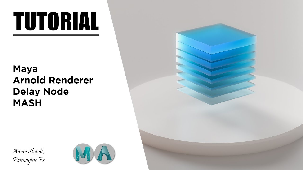 Delay Node In MASH | Maya & Arnold Renderer | Tutorial - YouTube