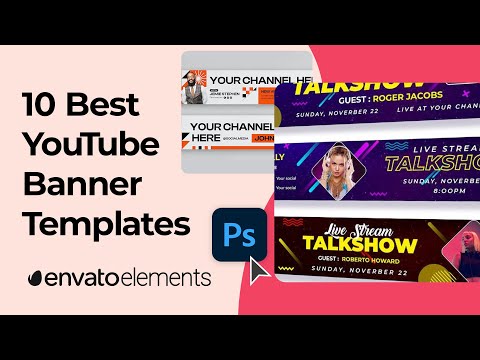 10 Best YouTube Banner Templates for Photoshop