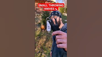HOW To Throw SMALL Throwing Knives? #shorts #skills #tips #tutorial