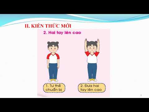 Giáo dục thể chất 1 - Tuần 11: Tư thế cơ bản của tay : Tay lên cao
