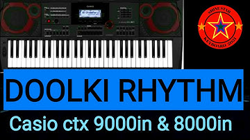 Dholaki mix western rhythm Casio ctx 9000in & 8000in | Casio ctx 9000in indian latest rhythms