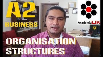 A2 Business - ORGANISATION STRUCTURES Explained Lecture - AcUK Online - Sir Yusufi