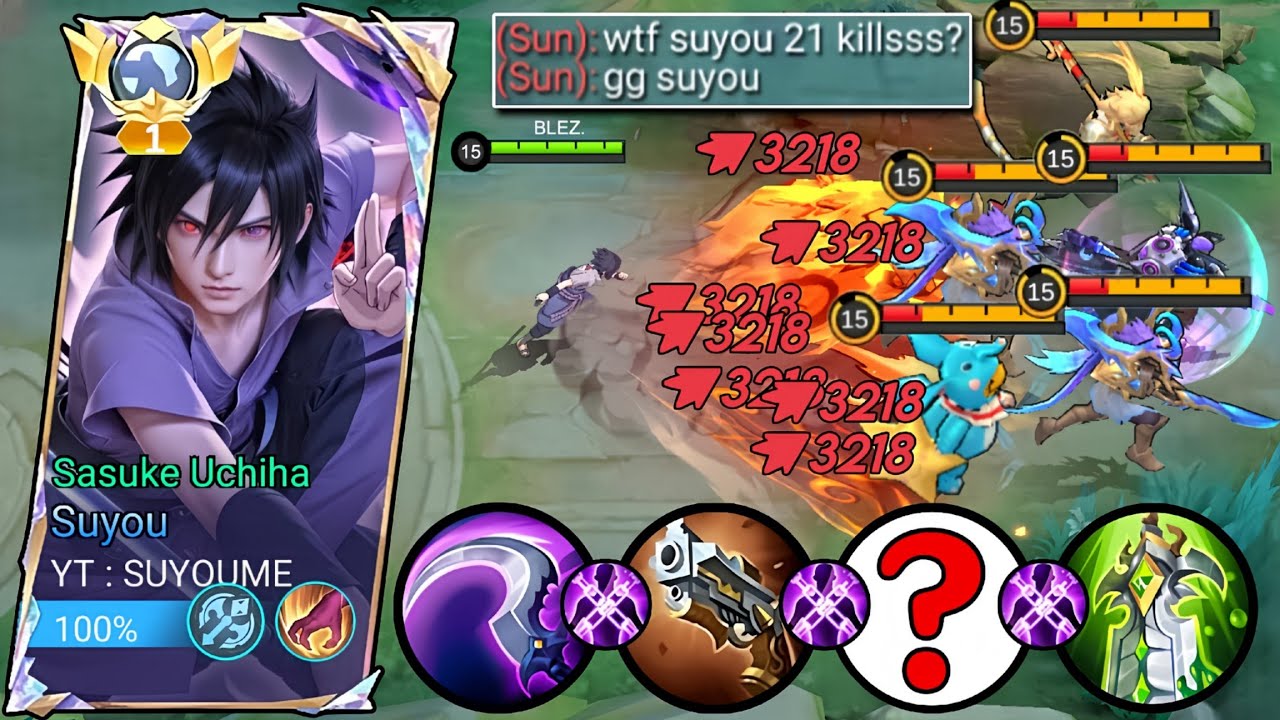 21 Kills!! 🔥 SUYOU IS BACK BROKEN ONE-SHOT DAMAGE NEW UPDATE!! (Must Watch!) - Mobile Legends
