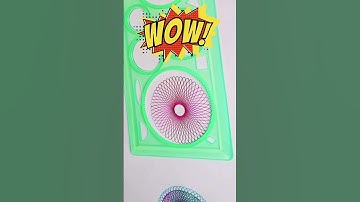 fantastic Spirograph #shorts #satisfying #art #diy#relaxing #craft #drawing #relax #coloring #funny