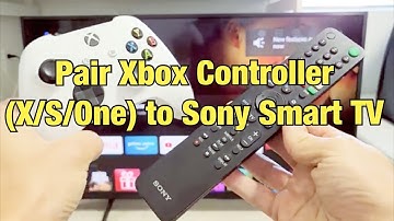 Sony Smart TV: How to Connect /Pair Xbox Controller (X/S Series) - wireless  bluetooth connection