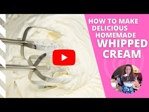 Como fazer caseiro delicioso creme chantilly