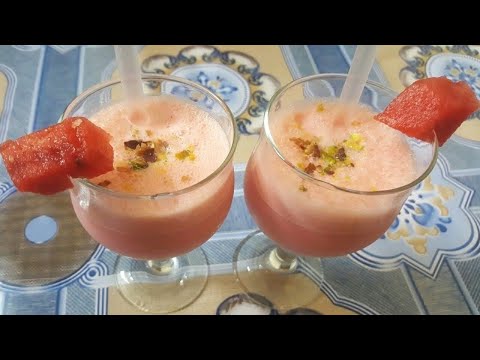 watermelon-milkshake-recipe-in-urdu-hindi---summer-drink-recipes-by-food-kitchen